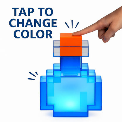 VoxelGlow™ Pixel Bottle Lamp