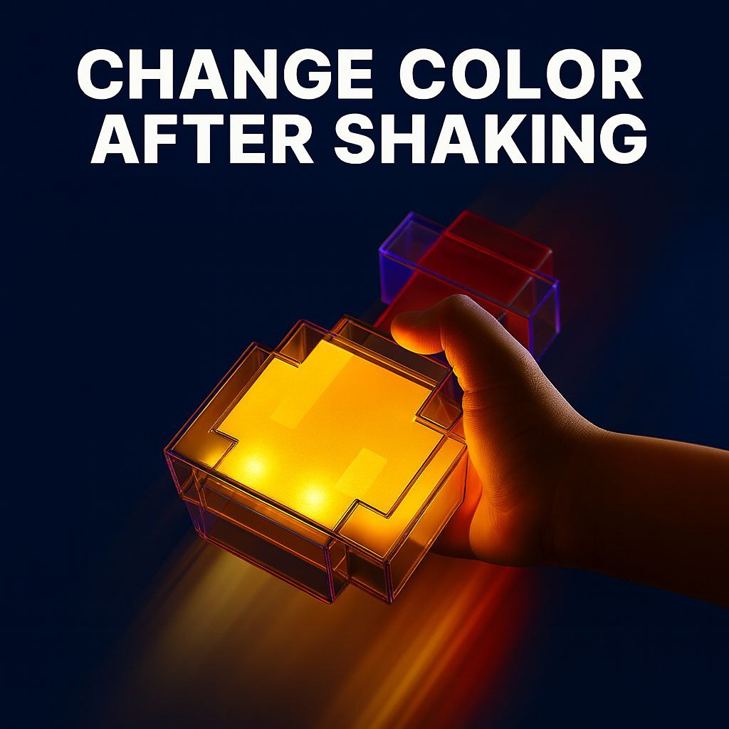 VoxelGlow™ Pixel Bottle Lamp